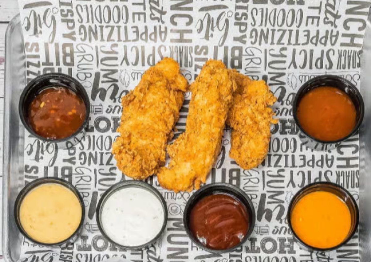 Chicken tenders with dipping sauces